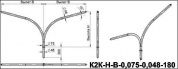 кронштейны для гранёных опор к2к-2,0-2,5-0,075-0,06(15-180)